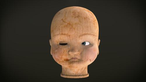 Creepy Antique Doll Head preview image